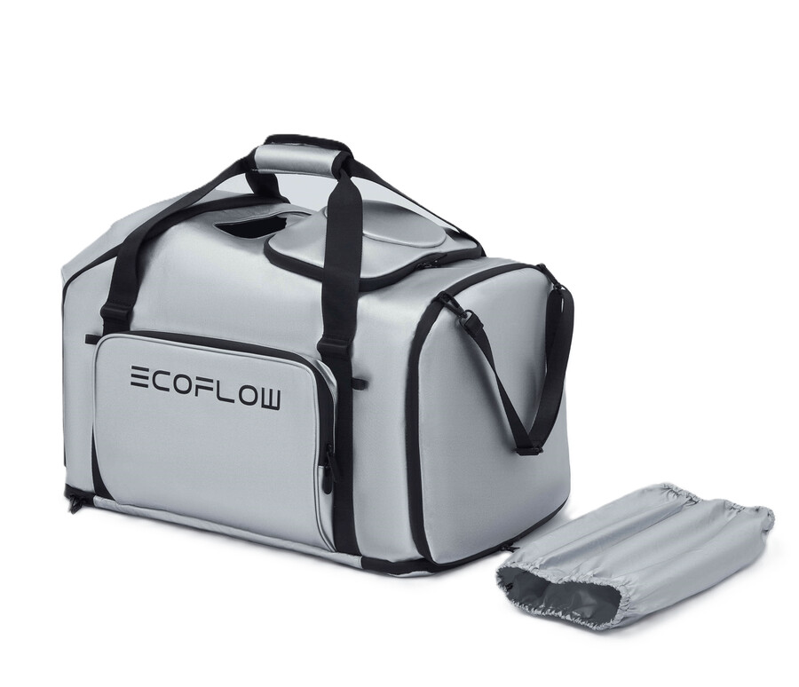 sacco di protezione in argento ecoflow wave series