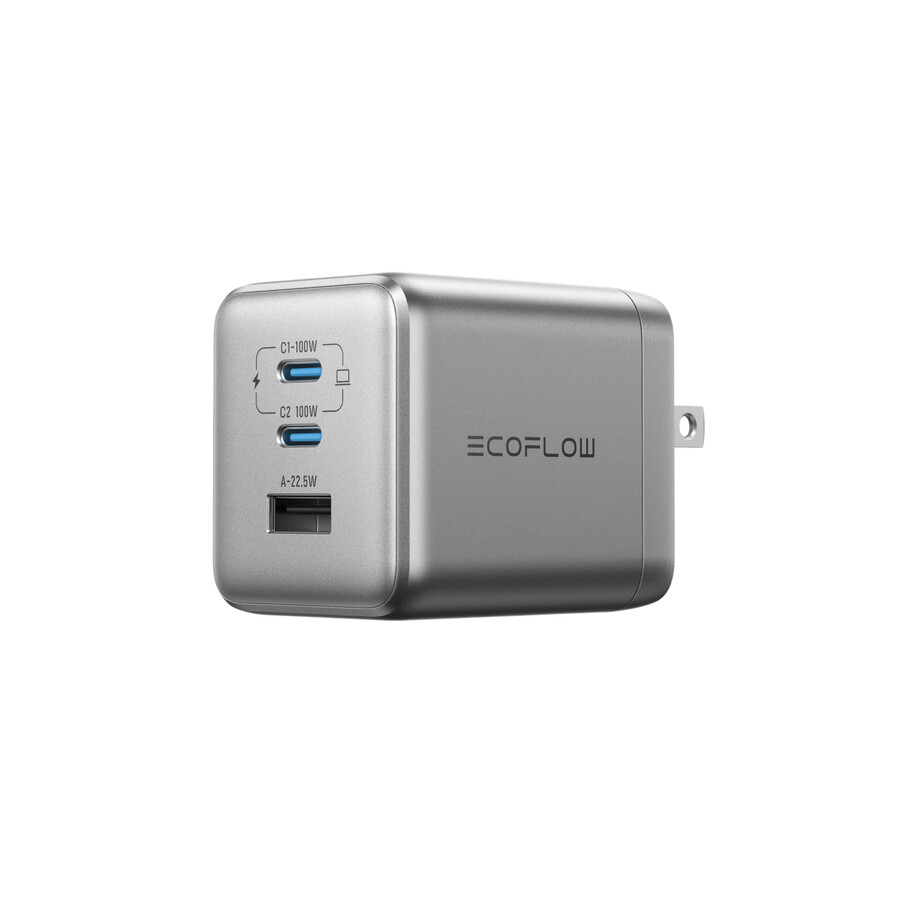 caricabatterie ecoflow rapid pro 100 w 3 porte gan