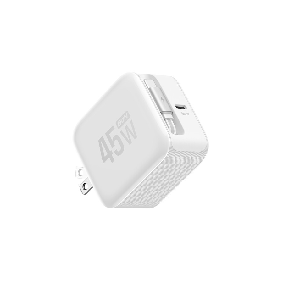 caricabatterie ecoflow rapid 45 w cavo retrattile gan