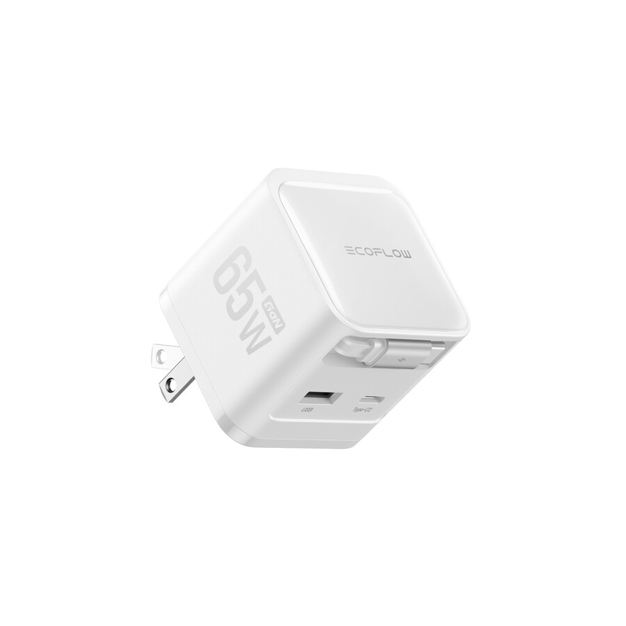 caricabatterie ecoflow rapid 65 w cavo retrattile gan