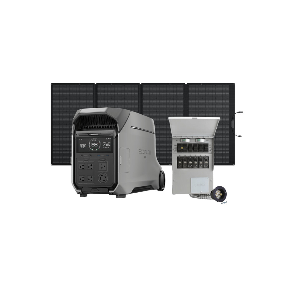 stazione di alimentazione portatile ecoflow delta pro 3 pannello solare portatile da 400 w interruttore di trasferimento 306 a