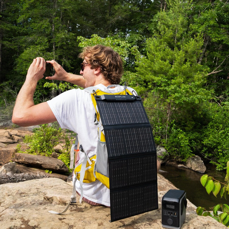 pannello solare ultraleggero ecoflow da 28 w ricarica diretta del dispositivo