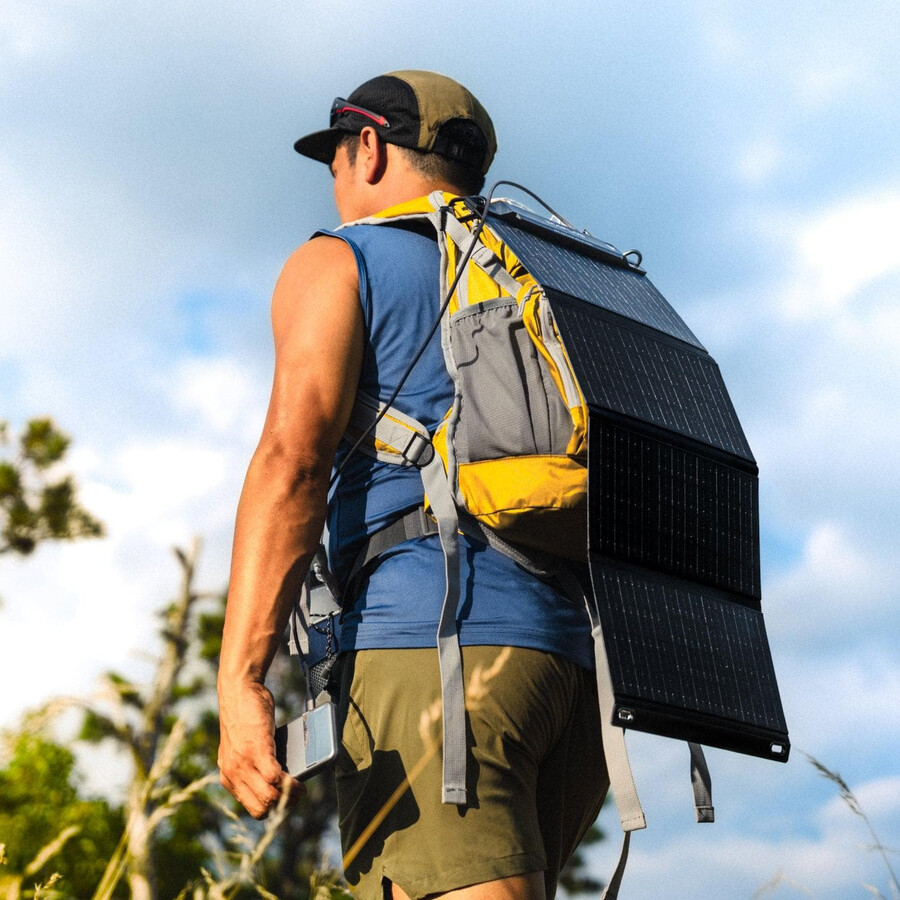 pannello solare ultraleggero ecoflow da 28 w ricarica diretta del dispositivo