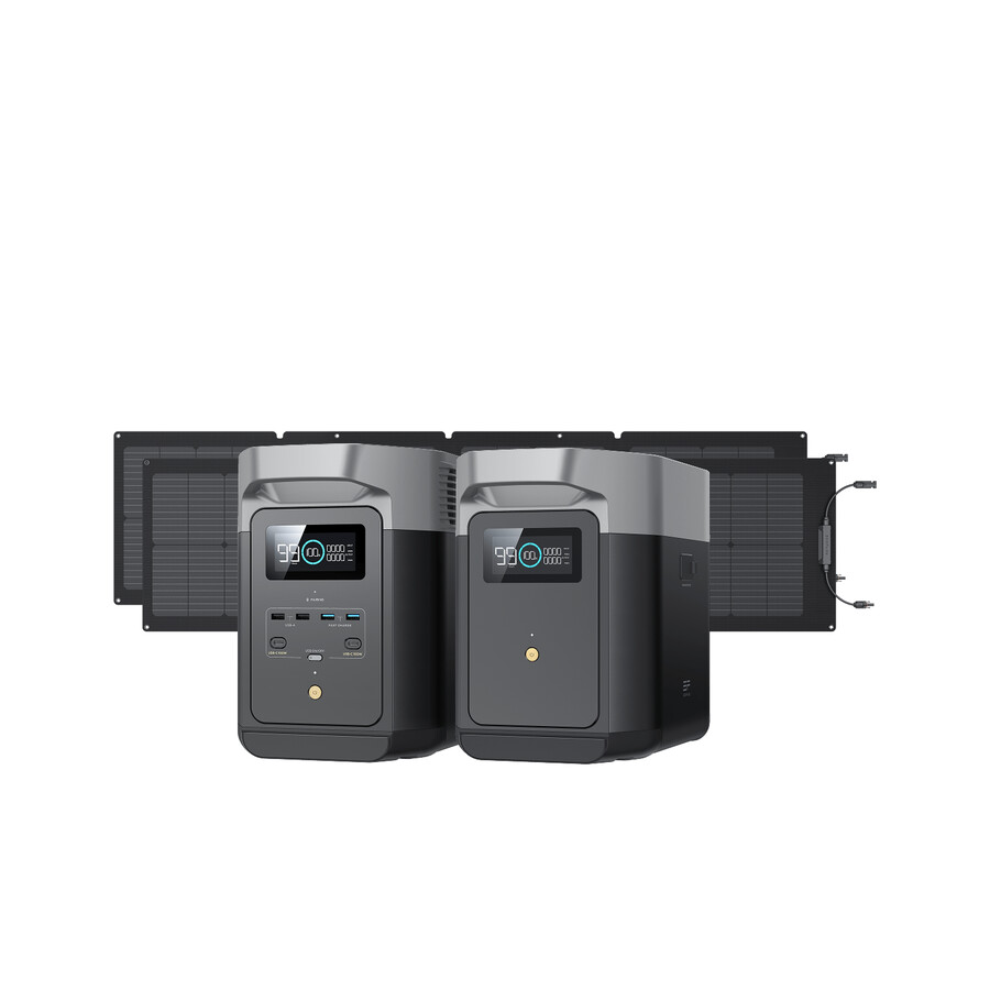 ecoflow delta 2 delta 2 smart extra battery 2 pannelli solari da 110 w