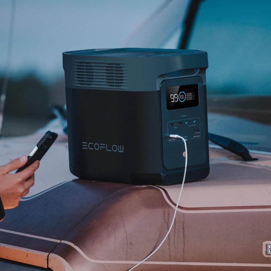 ecoflow delta 2 delta 2 smart extra battery 2 pannelli solari da 110 w