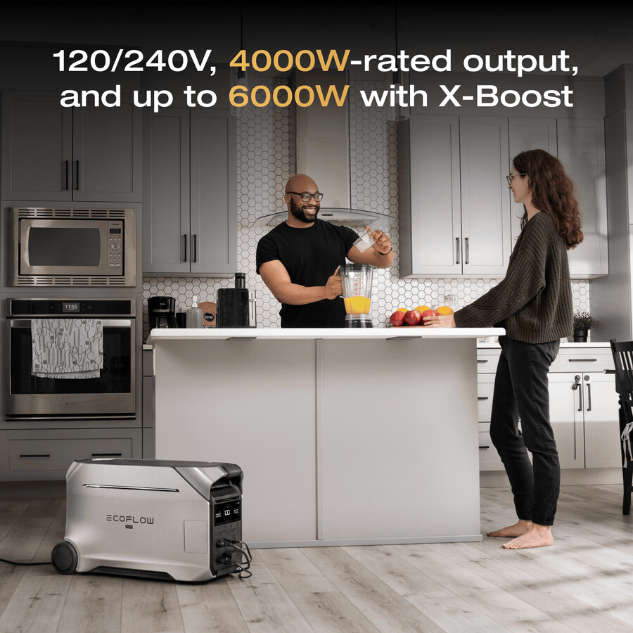 stazione di alimentazione portatile ecoflow delta pro 3 certificata ul9540
