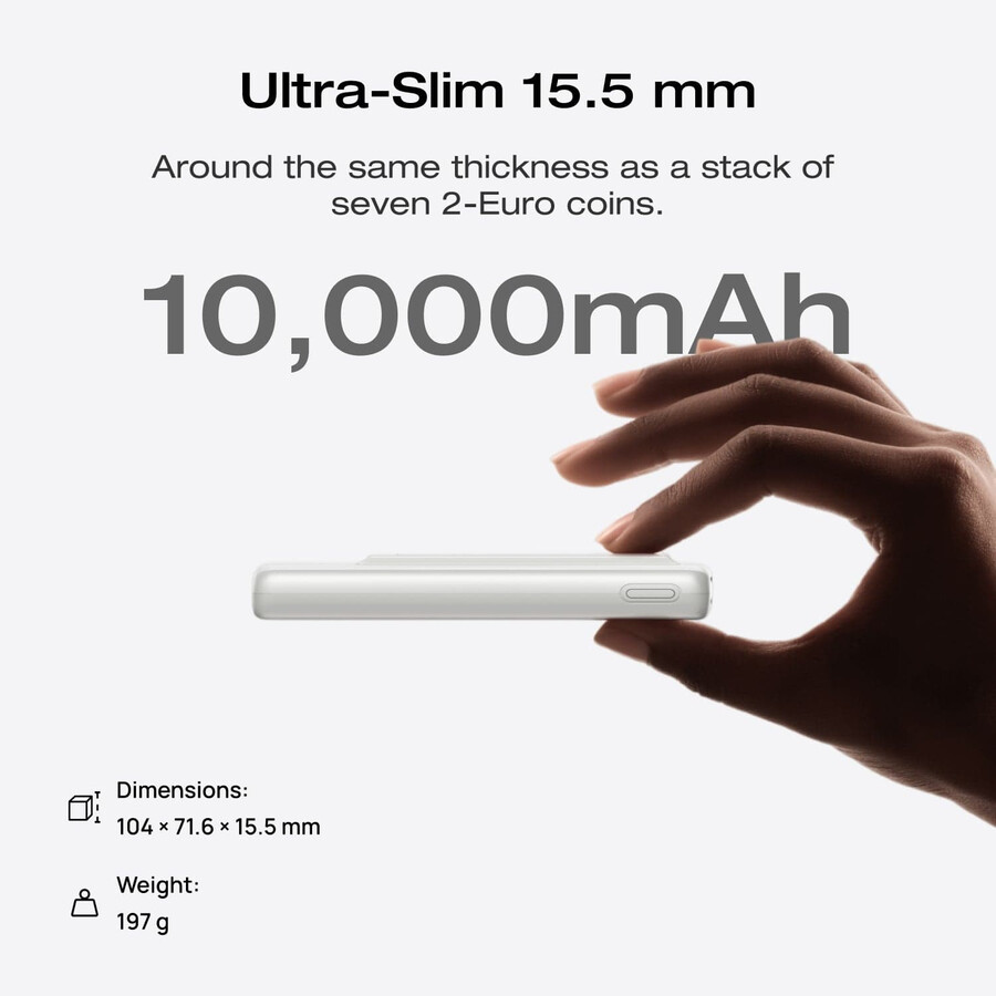 ecoflow rapid mag power bank 10.000 mah 75 w ricarica magnetica
