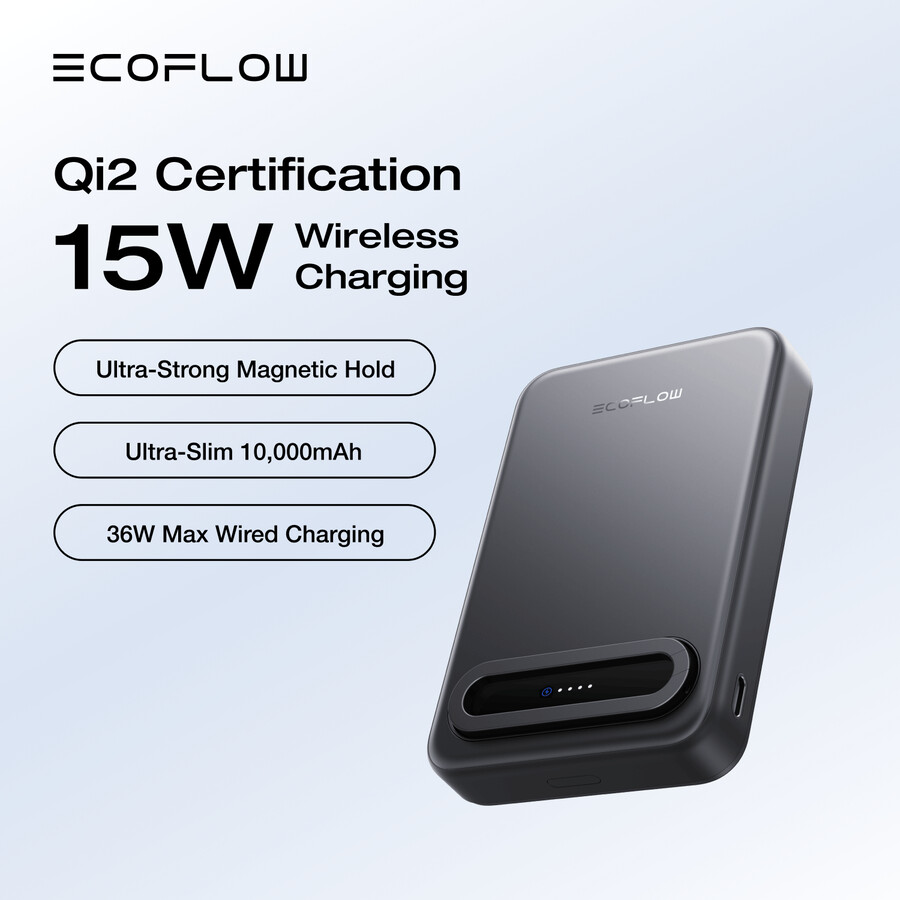 power bank magnetico ecoflow rapid mag qi2 10.000 mah 15 w