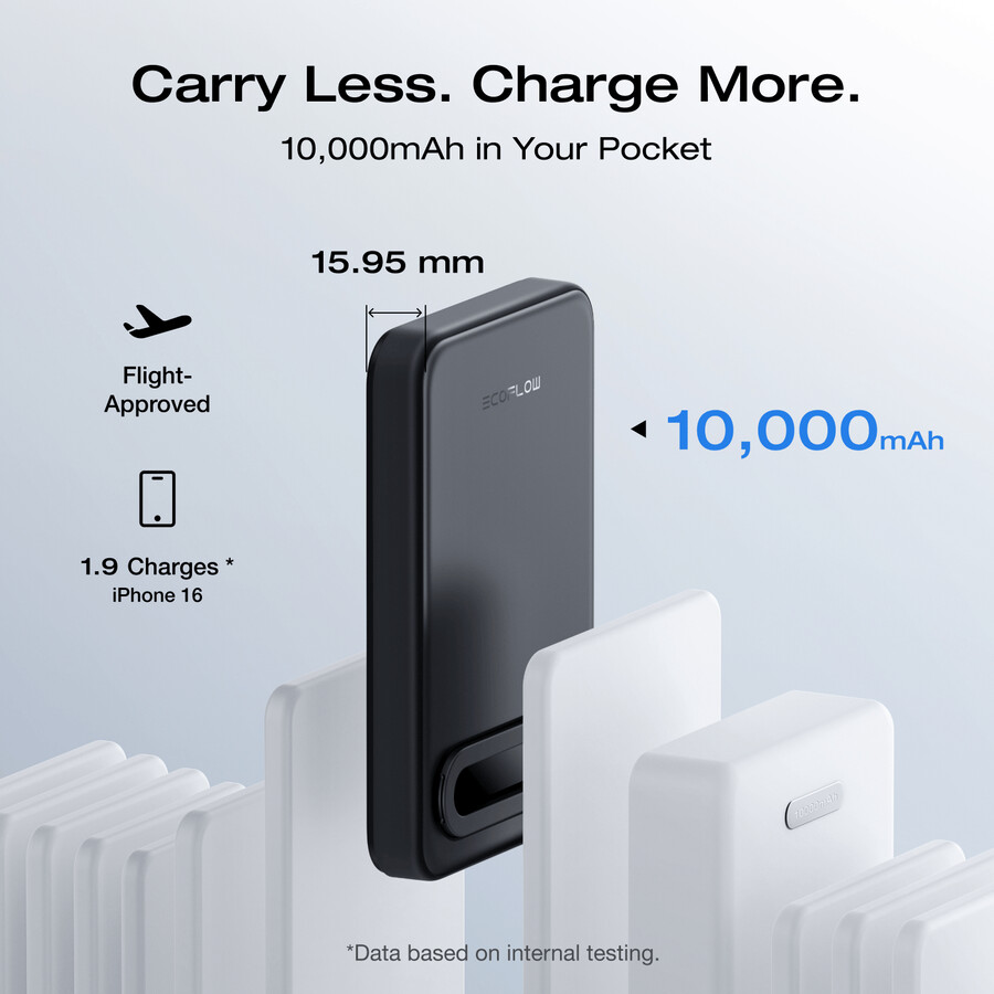 power bank magnetico ecoflow rapid mag qi2 10.000 mah 15 w