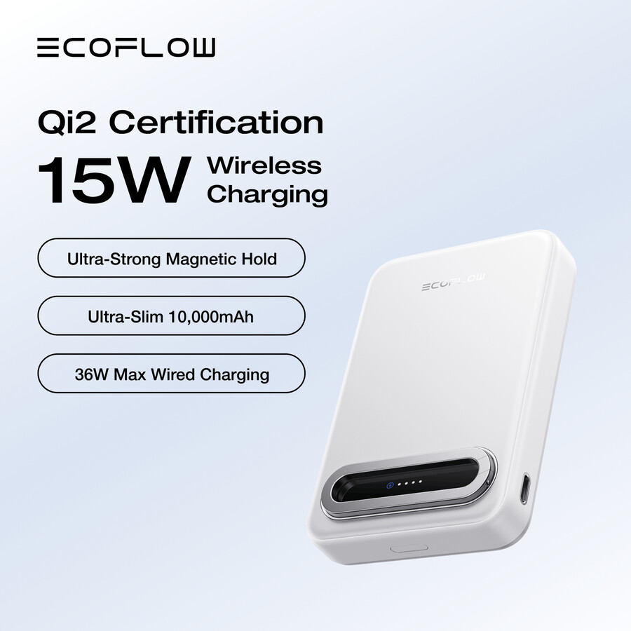 power bank magnetico ecoflow rapid mag qi2 10.000 mah 15 w