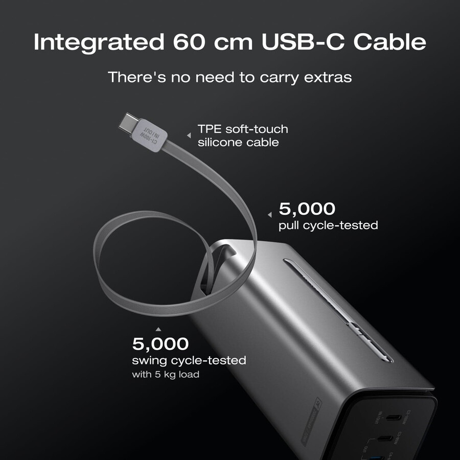 ecoflow rapid pro power bank 20.000 mah 230 w cavo integrato da 100 w