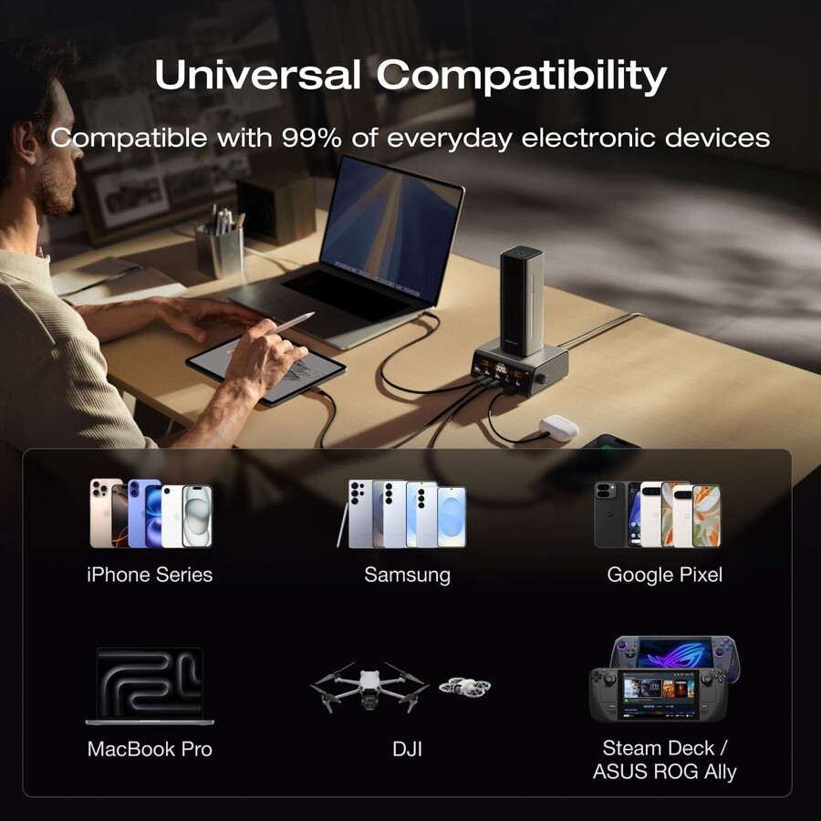 ecoflow rapid pro power bank 27.650 mah 300 w cavo integrato da 140 w