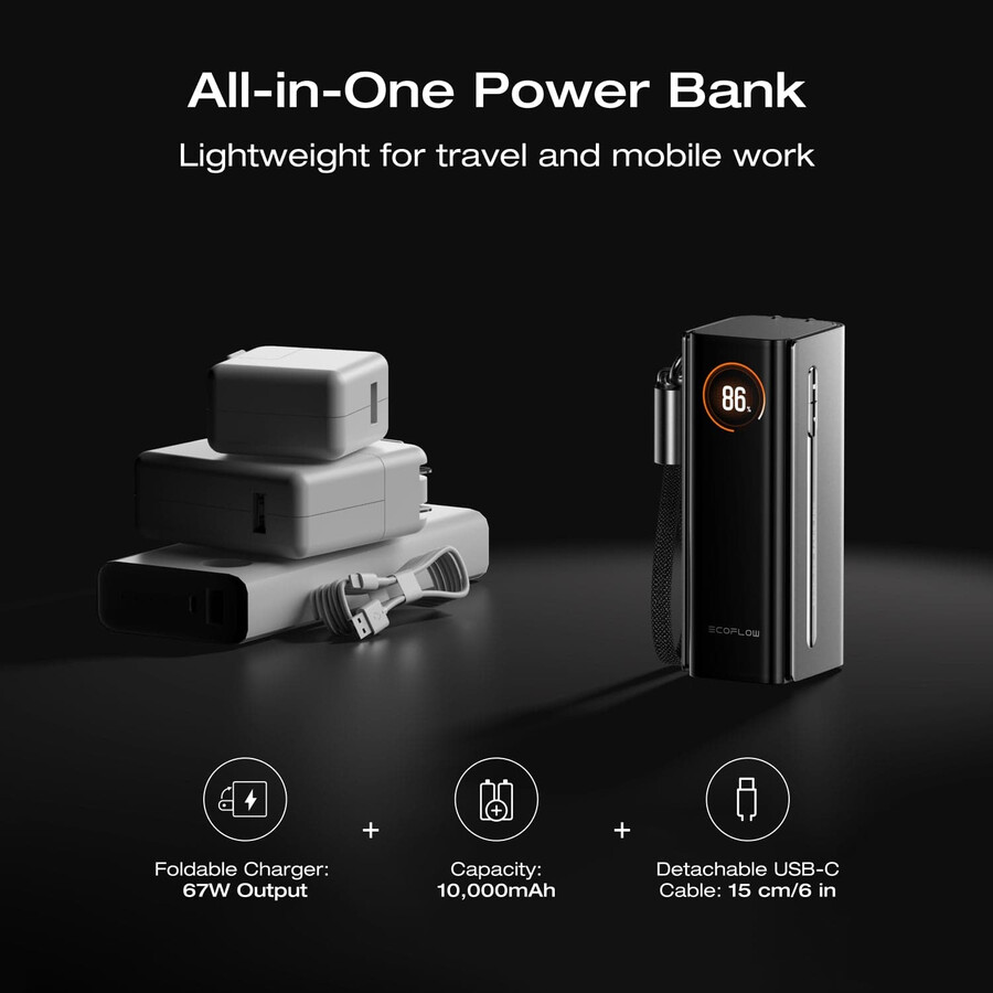 power bank 3 in 1 ecoflow rapid pro 10.000 mah 67 w