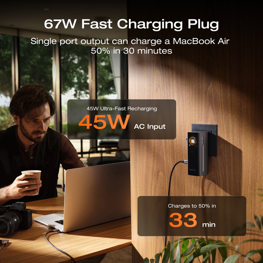 power bank 3 in 1 ecoflow rapid pro 10.000 mah 67 w