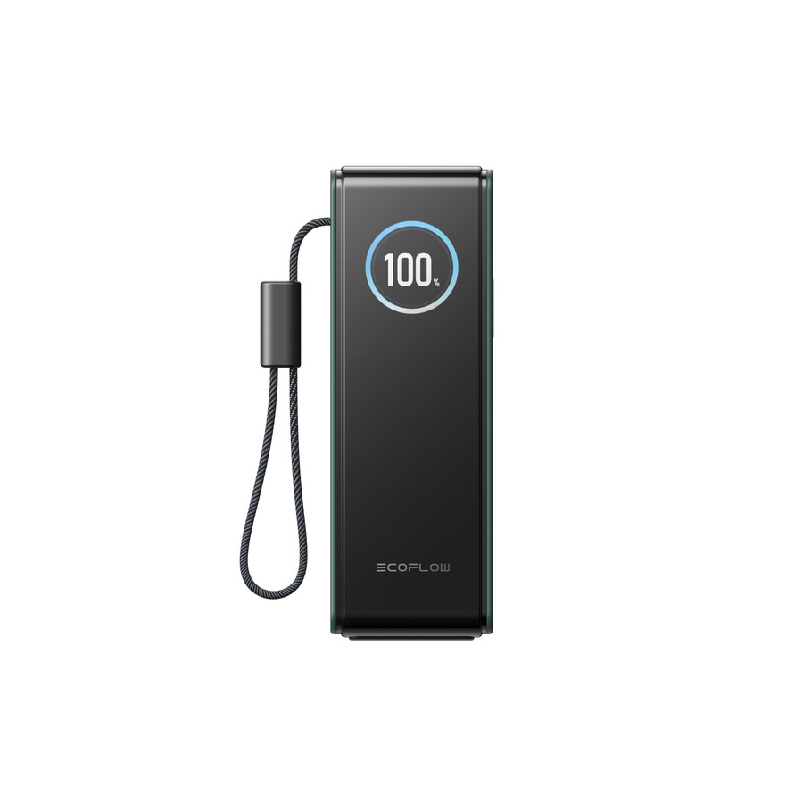ecoflow rapid power bank 25.000 mah 170 w 100 w cavi integrati e retrattili