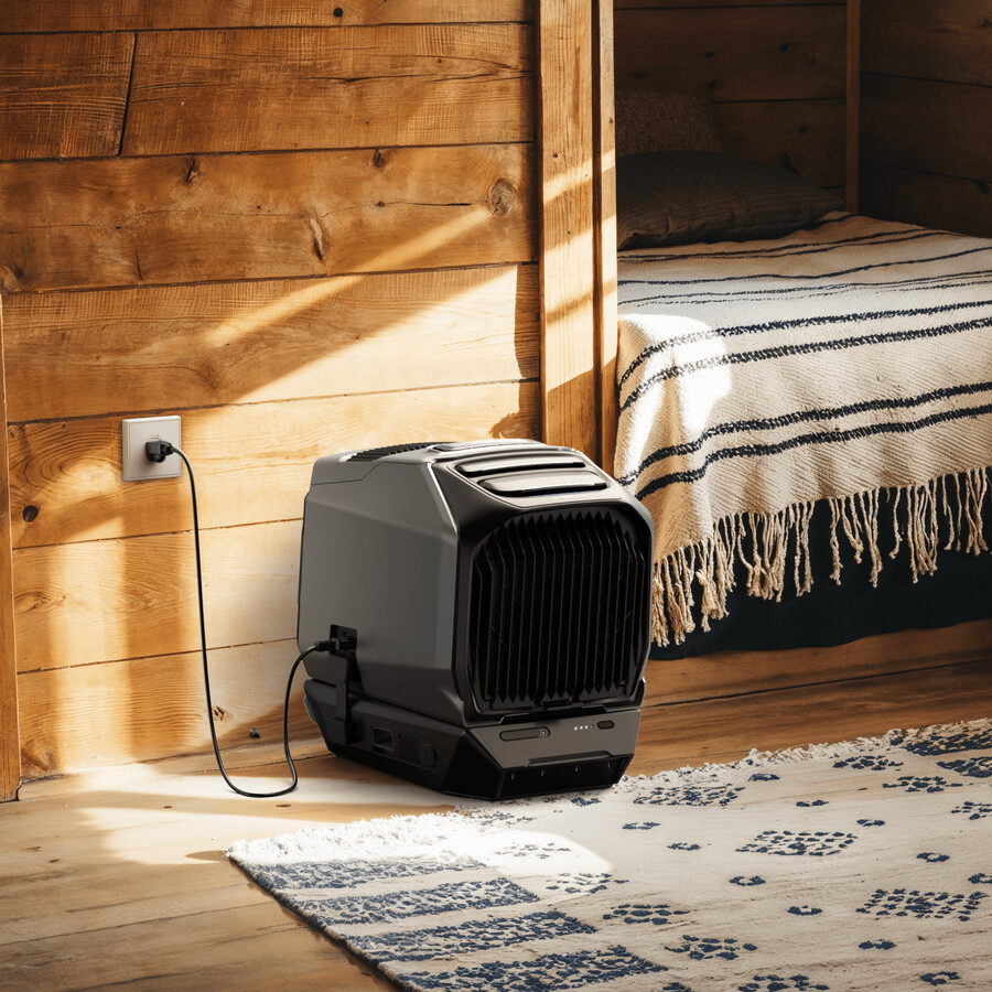condizionatore daria portatile ecoflow wave 3 con riscaldatore